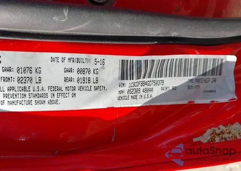 2016 Dodge Dart Sxt z USA, uszkodzony, nr VIN 1C3CDFBB4GD750379